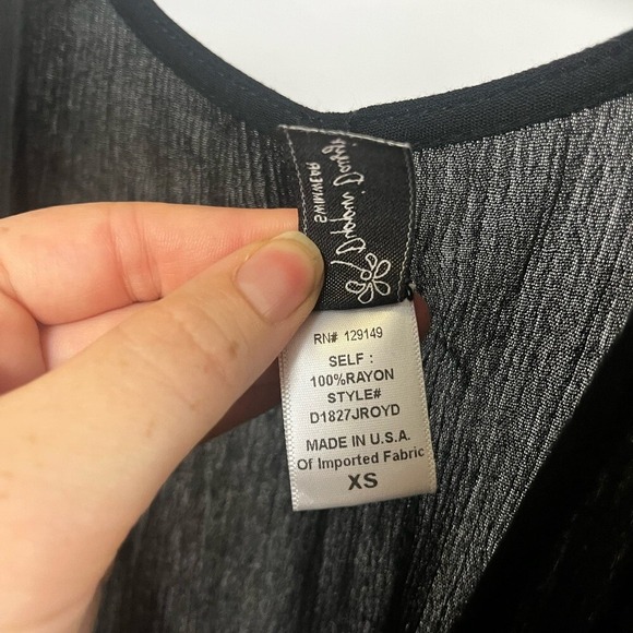 Dippin' Daisy's Women's Alexandria Black Swim Coverup Dress- Size XS - Picture 6 of 8